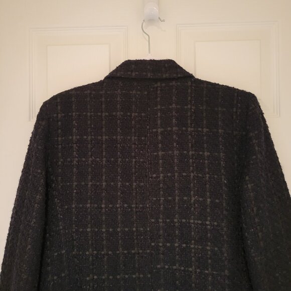 ANN TAYLOR TWEED DOUBLE-BREADTED BLAZER SZ 10 - Picture 9 of 14